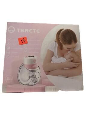 TSRETE S12 Pink Lightweight Double Wearable Electric Breast Pump 2 Pack
